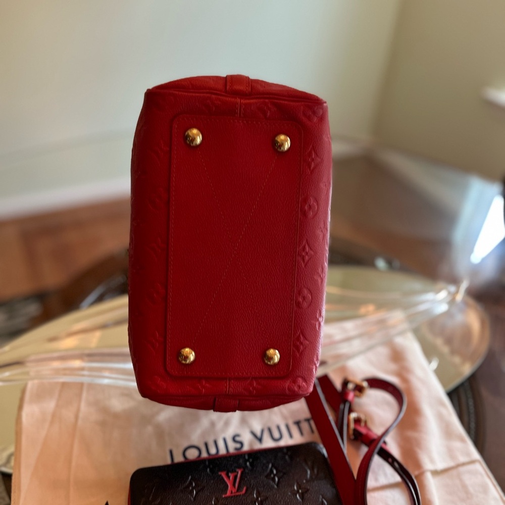 Louis Vuitton Red Emprinte Speedy Bag & Long Wallet - Picture 8 of 16